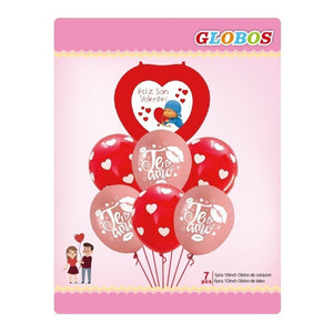 Set Globo Metalico Globos San Valentin Globos De Corazones