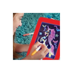 Pizarra Mágica Deluxe Pizarras Niños Juguete Pad Led Dibujo Color Multicolor