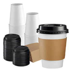 Vaso Cafe Kraft Vasos Polipapel Vaso C/tapa+manga 150und 8oz