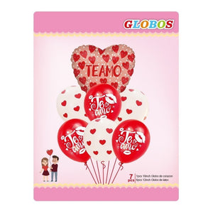 Set Globo Metalico Globos San Valentin Globos De Corazones