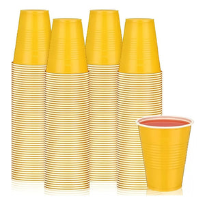 10 Vasos Plasticos Vaso Desechable Vasos Descartables Grande Vasos Plásticos Bicolor Vaso De Fiesta Vaso Americano Vasos Plasticos Amarillo De Fiesta 500ml Pasteleriacl