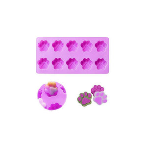 Set 20 Moldes De Chocolate Molde Silicona Patitas Pata Perro