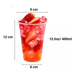 200 Vaso Desechable Plastico Vaso 13oz Vasos Plasticos 400ml Desechables Vasos Para Bebidas Juego De Vasos Descartables Vasos Grande Vasos Plásticos Pasteleriacl