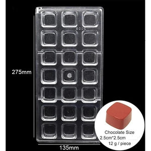 Pack X2 Moldes Chocolate Moldes De Chocolate Cuadrado