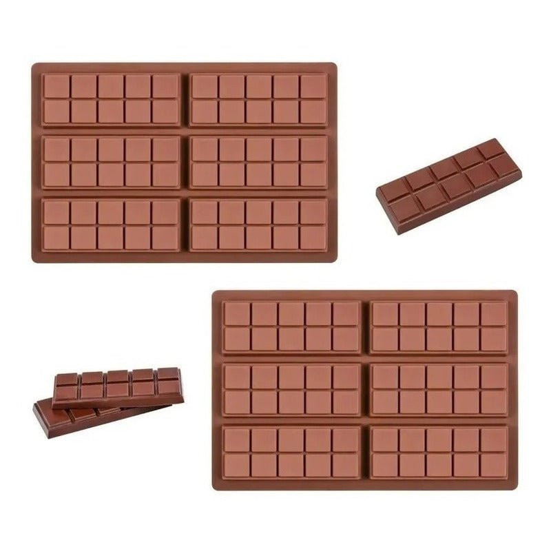 2 Moldes De Chocolate Moldes Barra De Chocolate Silicona 066