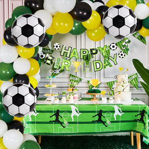 113 Globos Futbol Arcos De Globos Decoracion Globos Verde