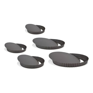 Pack X5 Moldes Desmontables Molde De Pie 24 26 28 30 32cm