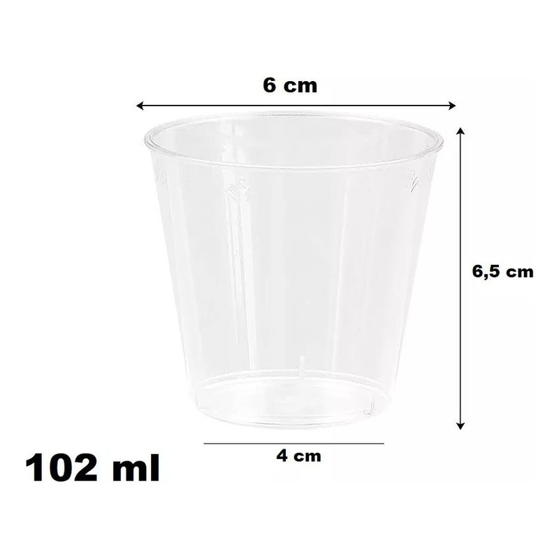 100 Set Vasos Desechables Vasos Reutilizables Vasos Cerveceros Vasos Acrilicos Set De Vasos Shot Vaso De Postres Vaso De Pocillos 102ml