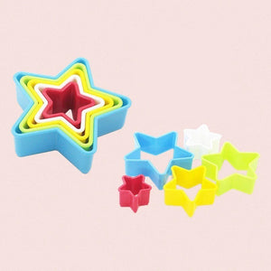 5 Molde De Galleta Cortapastas Molde Galleta Estrella Colore