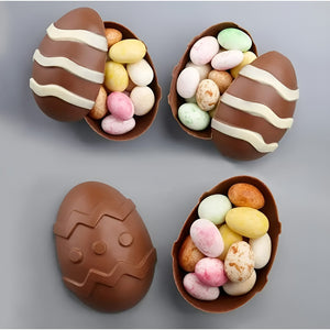 Pack X4 Molde Chocolates Silicona Huevo Moldes Huevos Pascua