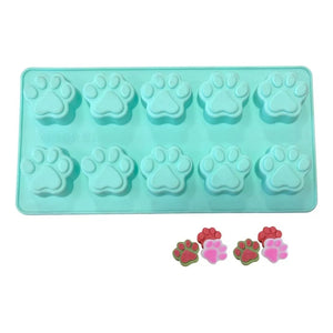 Set 20 Moldes De Chocolate Molde Silicona Patitas Pata Perro