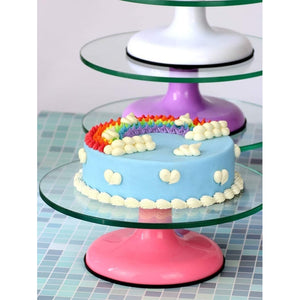 Base Giratoria Tortas Plato Giratorio Base Vidrio 30cm