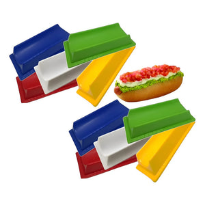 X5 Porta Completos Plástico Completero Reutilizable Hot Dog