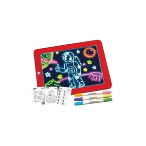 Pizarra Mágica Deluxe Pizarras Niños Juguete Pad Led Dibujo Color Multicolor