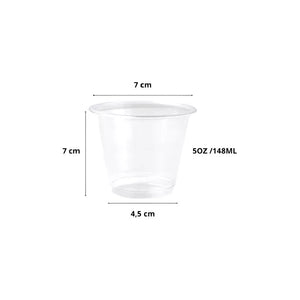 X200 Vasos Plásticos Desechables 5oz Vasos Desechables Para Bebidas Frías 5oz 148ml Vasos Descartables 5oz Vasos Plásticos Para Fiestas Vasos 7x7 148ml Desechables Vasos 5oz Plásticos Pasteleríacl