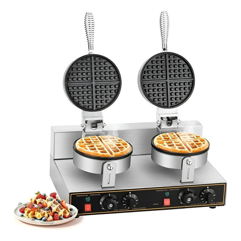 Waflera Doble Maquina Para Waffles Waflera Grande 1250w