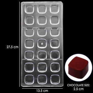 Pack X2 Moldes Chocolate Moldes De Chocolate Cuadrado