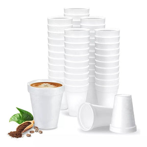 Set X50 Vasos Plasticos Reutilizables Fiesta Vaso Grande Vasos Termicos Vasos Desechables Vaso Plumavit 10oz 296ml Color Blanco Pasteleriacl