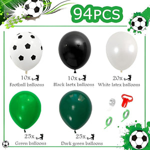 Globos Verde Arcos De Globos Decoracion Globos Futbol 94pcs Cumpleaños Set Cumpleaños Globos De Cumpleaños Globos Feliz Cumpleaños Globos Redondos Pasteleriuscl