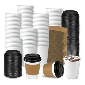 Vaso Cafe Kraft Vasos Polipapel Vaso C/tapa+manga 150und 8oz