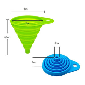 Embudo Plastico Embudo De Silicona Plegable Embudo Multiuso