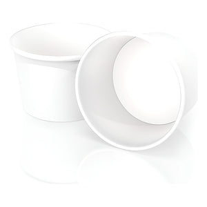 100 Vasos Polipapel Pote Helado Desechables Vaso Helado 8oz