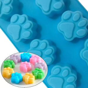 Set X6 Moldes De Chocolate Moldes Silicona Patitas Patas 10c