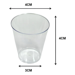 X100 Pocillos Para Postres Vasos Plasticos Vasos Shot 40 Ml