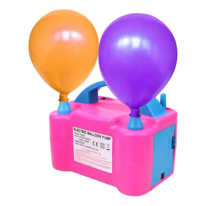 Electrónic Baloon Pump Inflador Eléctrico Globos Doble Boquilla Maquina Para Inflar Globos Infla Bombas Fiestas Inflador De Globo 2 Inyectores