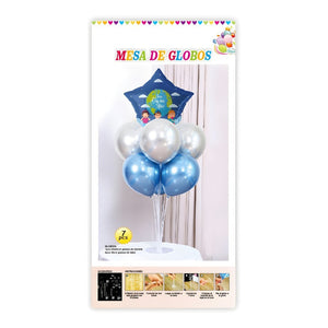 Set De Decoracion Soporte De Globos Base Para Globos Azul