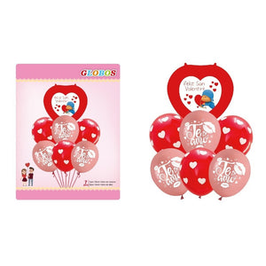 Set Globo Metalico Globos San Valentin Globos De Corazones