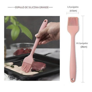 Brochas De Silicona Reposteria Utensilios Cocina Pincel 26cm