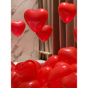 Pack 50 Globos De Corazon Globos De San Valentin Globo Rojo