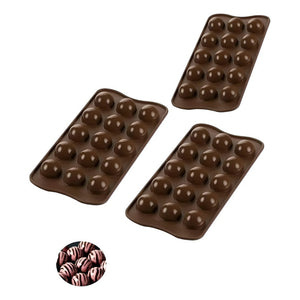 X3 Moldes De Chocolate Moldes Chocolate Silicona 15 Esfera