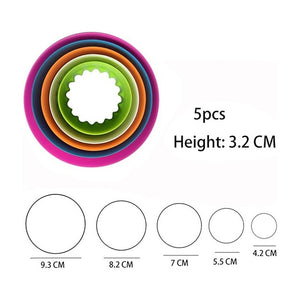 5 Moldes De Galletas Cortadores Galletas Molde Circulos  Cortadores Galletas Moldes Galletas Cortadores De Galletas Moldes De Galletas Moldes Reposteria Moldes De Reposteria A Pasteleriacl