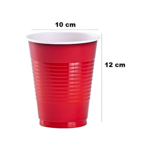 50 Vasos Plasticos Vaso Desechable Grande Bicolor 16oz/473ml