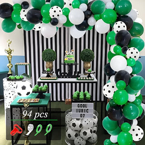 Globos Verde Arcos De Globos Decoracion Globos Futbol 94pcs Cumpleaños Set Cumpleaños Globos De Cumpleaños Globos Feliz Cumpleaños Globos Redondos Pasteleriuscl