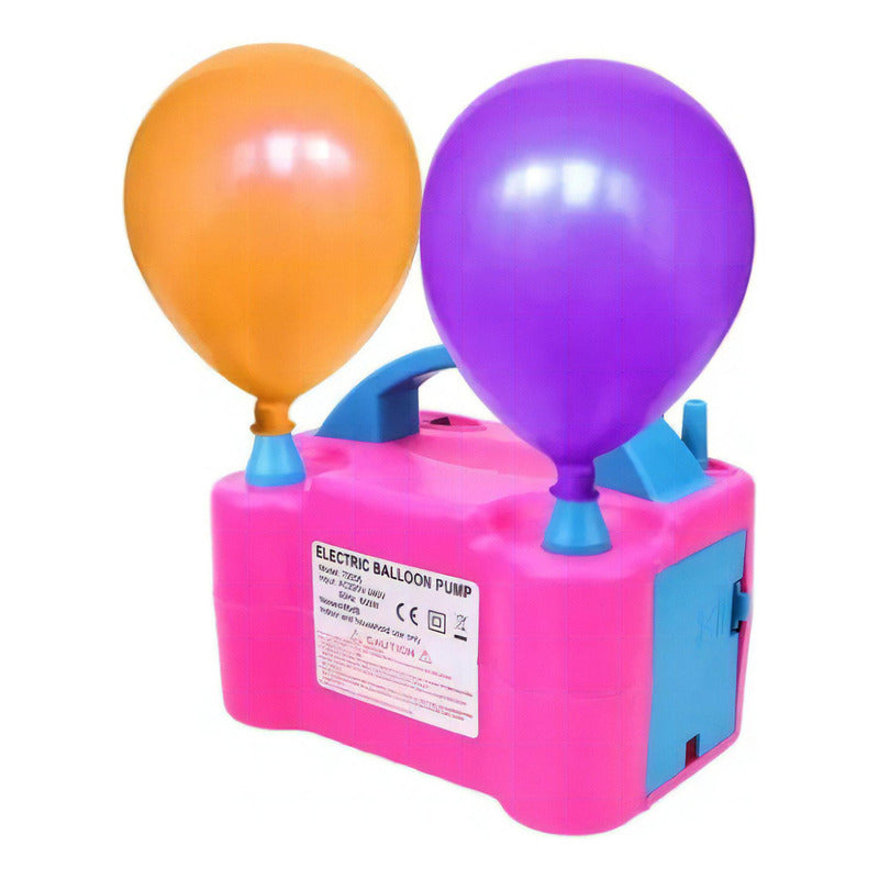 Inflador De Globos Bombas Eléctrico 2 Inyectores Fiestas