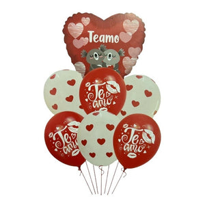 Set Globo Metalico Globos San Valentin Globos De Corazones