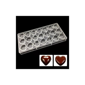 Molde Chocolate Acrilico Moldes De Chocolate Molde Corazón