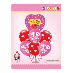 Set Globo Metalico Globos San Valentin Globos De Corazones