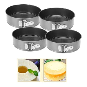 4 Molde Torta Moldes Queque Moldes Desmontables Mini Redondo