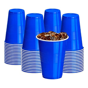 10 Vasos Plasticos Vaso Desechable Vasos Descartables Grande Vasos Plásticos Bicolor Vaso De Fiesta Vaso Americano Vasos Plasticos Azul De Fiesta 500ml Pasteleriacl