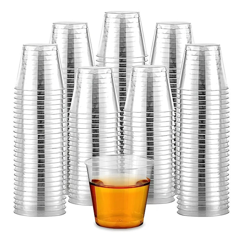 100 Set Vasos Desechables Vasos Reutilizables Vasos Cerveceros Vasos Acrilicos Set De Vasos Shot Vaso De Postres Vaso De Pocillos 102ml