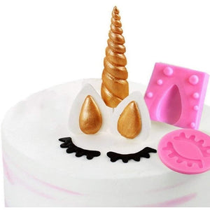 Moldes Silicona Molde De Fondant Unicornio Molde De Orejas