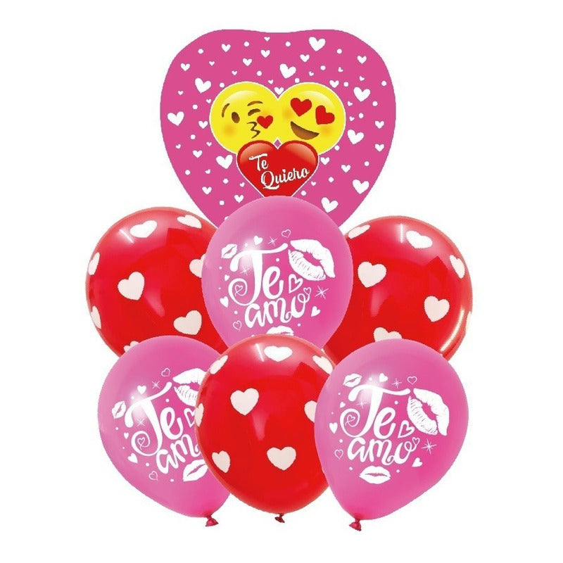 Set Globo Metalico Globos San Valentin Globos De Corazones