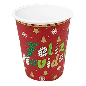 6 Vasos Desechables Navidad Decoración Navidad Vaso Navidad