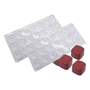 Pack X2 Moldes Chocolate Moldes De Chocolate Cuadrado