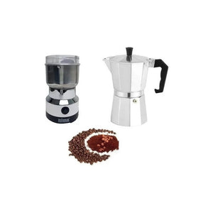 Cafetera Italiana Maquina Cafe 6tz+ Moledor Molino Molinillo