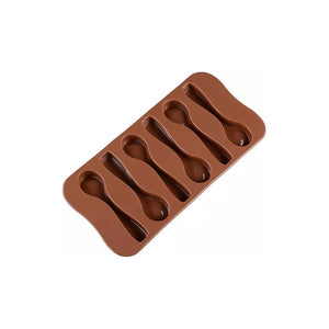 Moldes Para Chocolate Con Forma De Cucharas De Silicona Color Marron Pasteleriacl